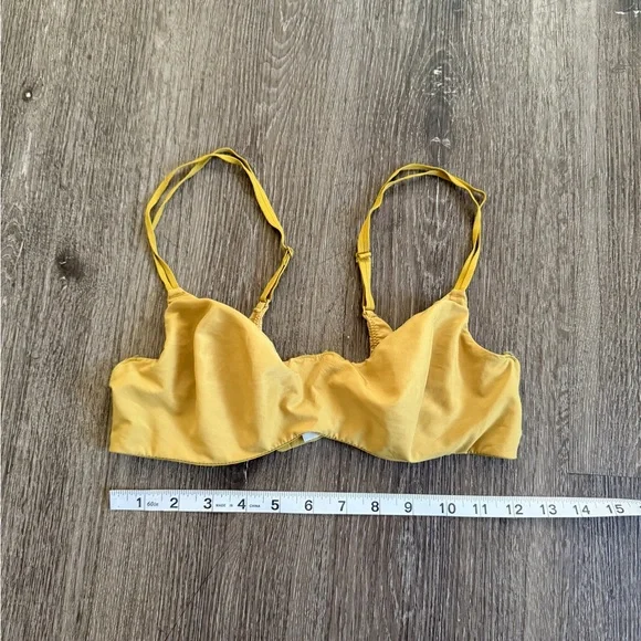 Free People Mustard Yellow Soft-Cup Bralette - Picture 2 of 6